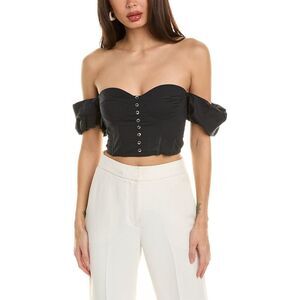 STAUD Black Off-Shoulder Tank Top